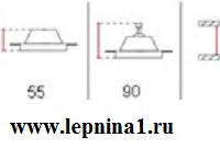 Светильник точечный гипсовый Декоратор VS-010