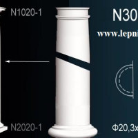 Капитель Полуколонны Перфект на R20,3 см N1020-1