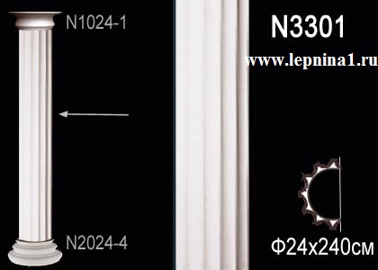 Комплект Полуколонны Перфект на R24 см N1024-1+N3301+N2024-4