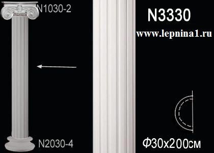 Комплект Полуколонны Перфект на R30 см N1030-1+N3330+N2030-4