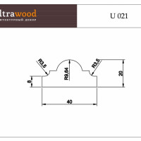 Молдинг Ultrawood U 021