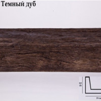 Декоративная балка 2 метра Уникс СС3 темный дуб